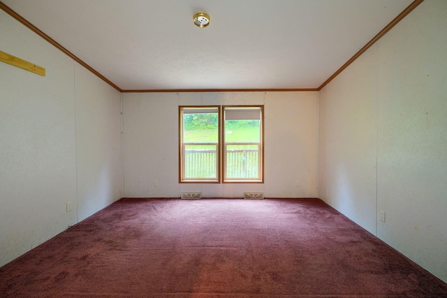 4137 Dry Run Rd, Chillicothe, OH 45601 - carpeted empty room featuring crown molding