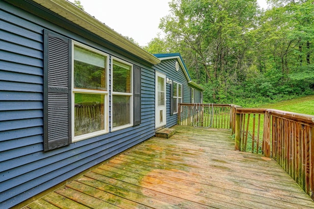 4137 Dry Run Rd, Chillicothe, OH 45601 - view of wooden deck