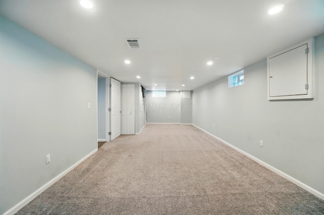 33 W Dominion Blvd, Columbus, OH 43214 - below grade area featuring recessed lighting and light carpet
