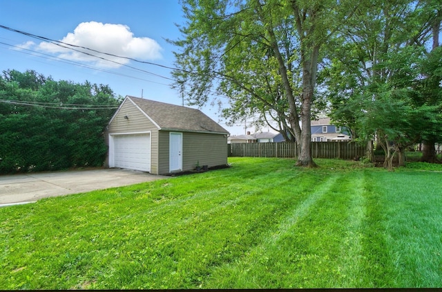 33 W Dominion Blvd, Columbus, OH 43214 - view of yard featuring an outbuilding and a detached garage