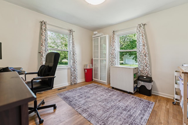 3720 N Waggoner Rd, Blacklick, OH 43004 - home office featuring wood finished floors and baseboards