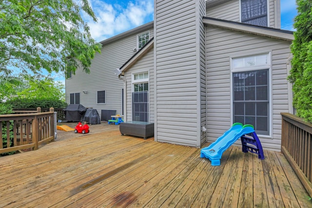 6579 Clay Ct E, Canal Winchester, OH 43110 - wooden terrace with a grill