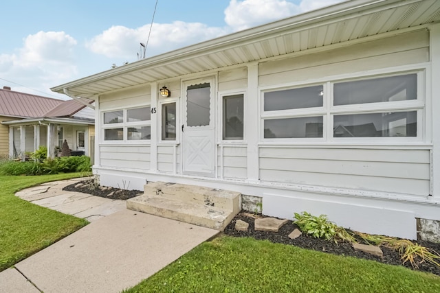 45 S Main St, New Holland, OH 43145 - entrance to property with a lawn