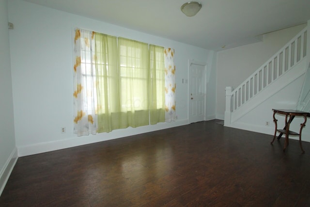 552 Southwood Ave, Columbus, OH 43207 - spare room with wood finished floors and stairs