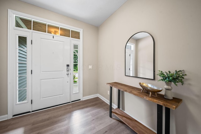 5508 Camlin Pl W Unit 48, Westerville, OH 43081 - entrance foyer with baseboards and wood finished floors