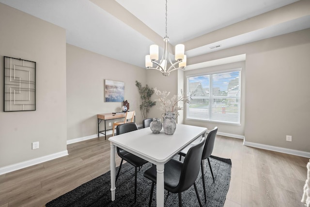 5508 Camlin Pl W Unit 48, Westerville, OH 43081 - dining space featuring a chandelier, light wood-style floors, and an office area