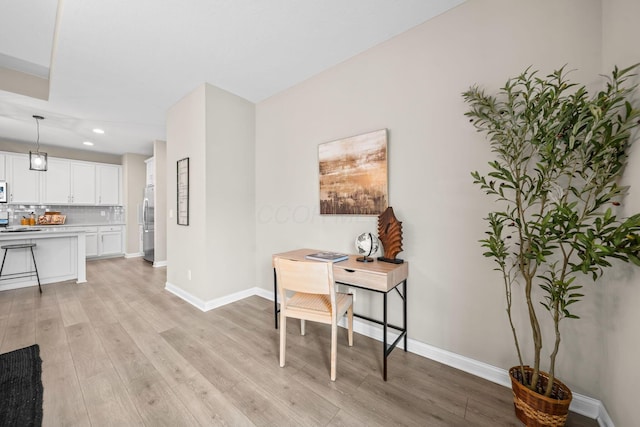 5508 Camlin Pl W Unit 48, Westerville, OH 43081 - office space with light wood-type flooring and recessed lighting