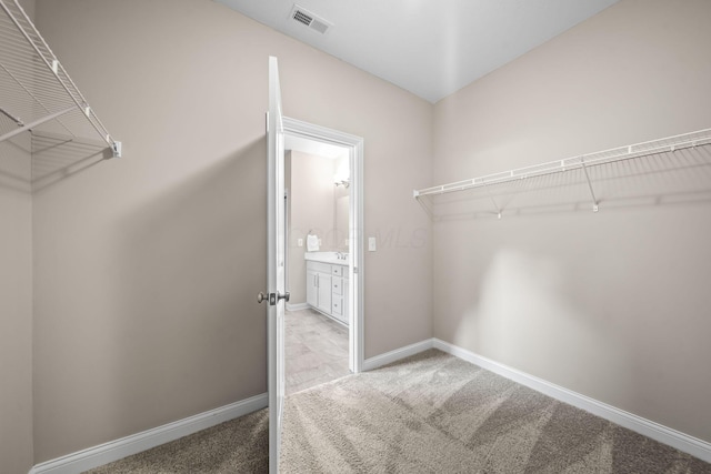 5508 Camlin Pl W Unit 48, Westerville, OH 43081 - walk in closet featuring light carpet