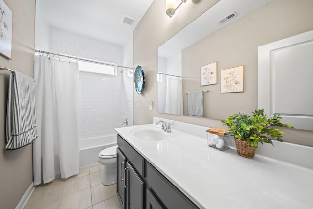 5508 Camlin Pl W Unit 48, Westerville, OH 43081 - bathroom with vanity, tile patterned flooring, and shower / tub combo