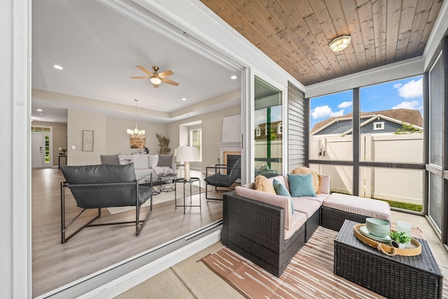 5508 Camlin Pl W Unit 48, Westerville, OH 43081 - sunroom / solarium with a chandelier