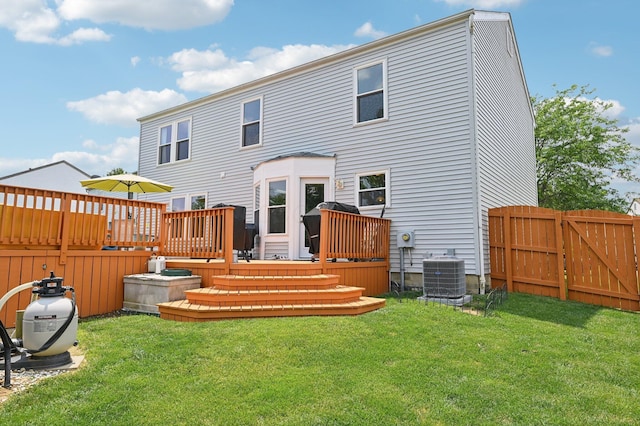5138 Eastbend Dr, Canal Winchester, OH 43110 - back of house with a wooden deck