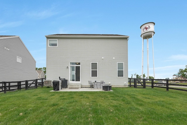 202 Rosewood Loop SW, Commercial Point, OH 43116 - rear view of house featuring a patio area, entry steps, and central air condition unit