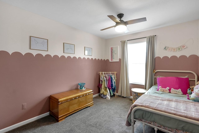 202 Rosewood Loop SW, Commercial Point, OH 43116 - carpeted bedroom featuring baseboards and ceiling fan