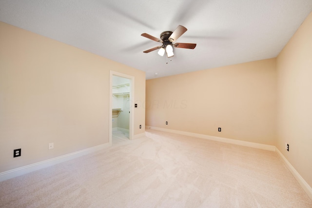 7788 Boylston Ct, Dublin, OH 43016 - empty room with a ceiling fan and light colored carpet