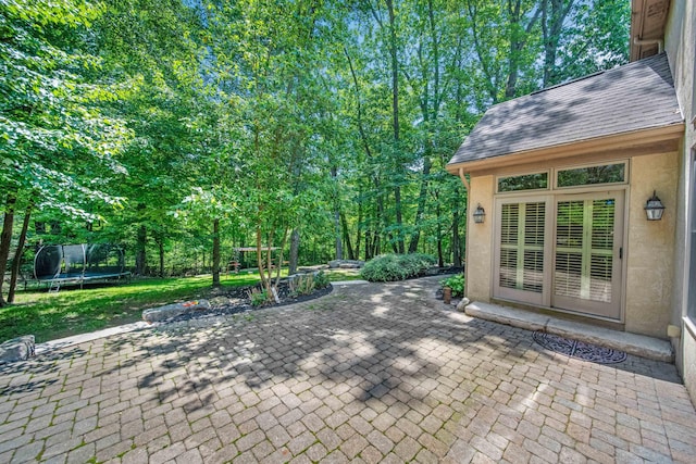 7788 Boylston Ct, Dublin, OH 43016 - view of patio featuring a trampoline