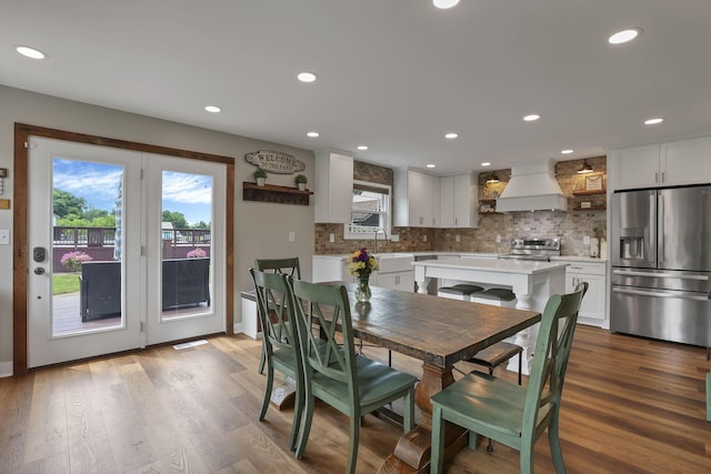 1859 State Route 257 N, Ostrander, OH 43061 - dining area with wood finished floors and recessed lighting