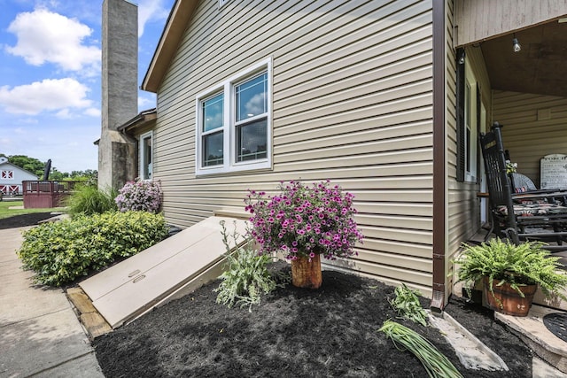 1859 State Route 257 N, Ostrander, OH 43061 - view of side of property featuring a chimney