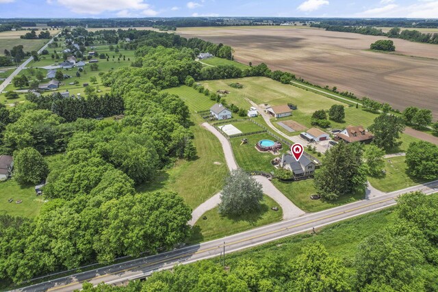 1859 State Route 257 N, Ostrander, OH 43061 - aerial view of property and surrounding area featuring rural landscape