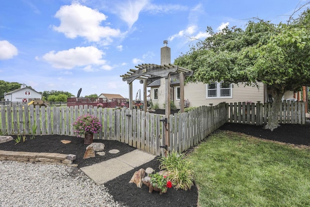 1859 State Route 257 N, Ostrander, OH 43061 - fenced yard with a pergola