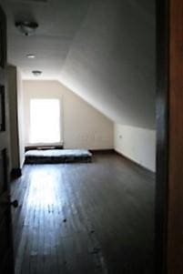 384 E 17th Ave, Columbus, OH 43201 - bonus room featuring vaulted ceiling and dark wood-style flooring
