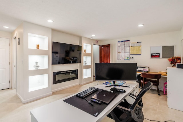 729 Lilly Landing Ln, Blacklick, OH 43004 - office space with light tile patterned floors and recessed lighting