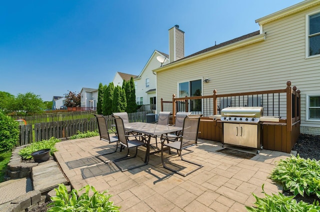 729 Lilly Landing Ln, Blacklick, OH 43004 - view of patio / terrace with outdoor dining space and area for grilling