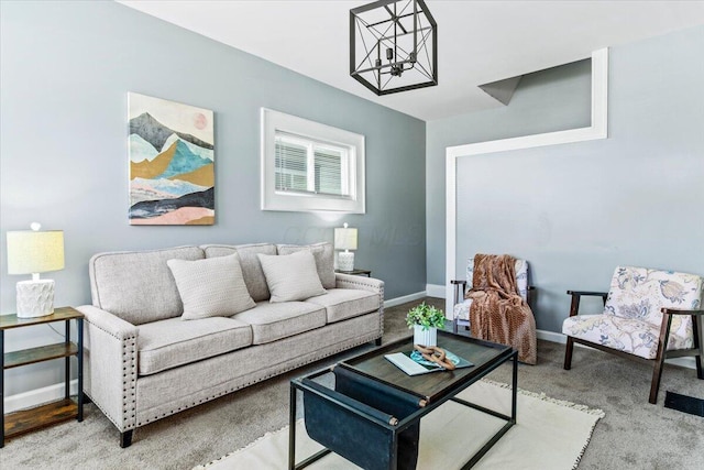 364 Clarendon Ave, Columbus, OH 43223 - living area with a chandelier and baseboards