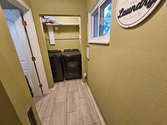 45 Shady Ln Unit 552On, Waverly, OH 45690 - corridor with washer and clothes dryer and wood finish floors