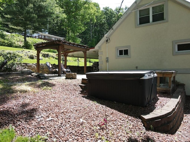 45 Shady Ln Unit 552On, Waverly, OH 45690 - view of yard with a hot tub and a patio area