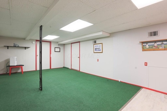 45 Shady Ln Unit 552On, Waverly, OH 45690 - finished basement featuring a paneled ceiling