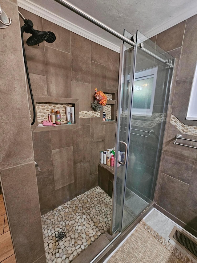 45 Shady Ln Unit 552On, Waverly, OH 45690 - full bathroom with crown molding and a stall shower