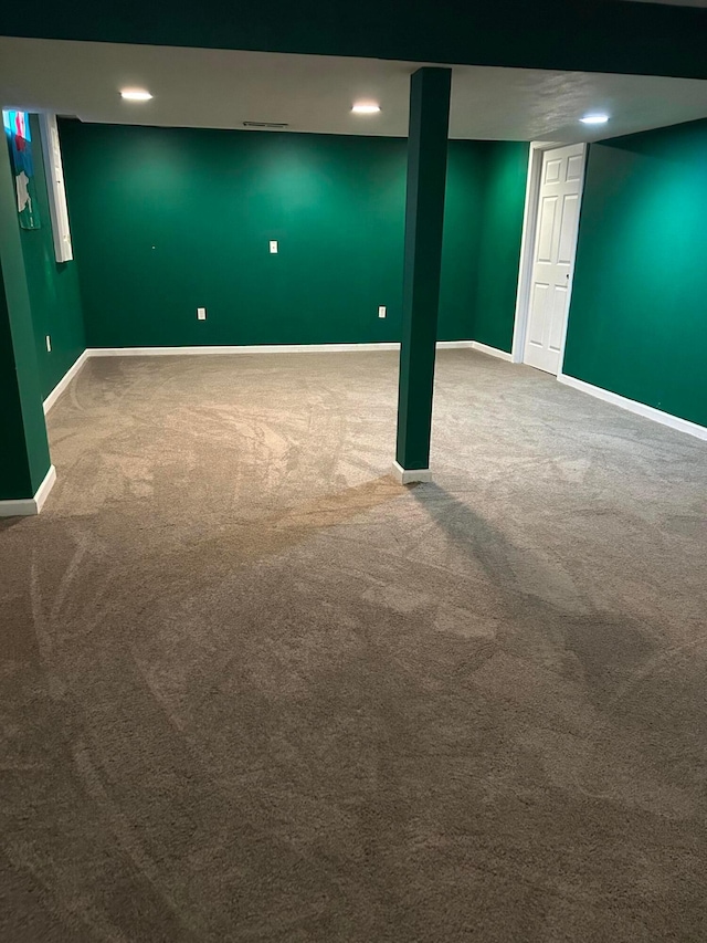 1021 Taylor Glen Blvd E, Pataskala, OH 43062 - finished basement featuring carpet and recessed lighting