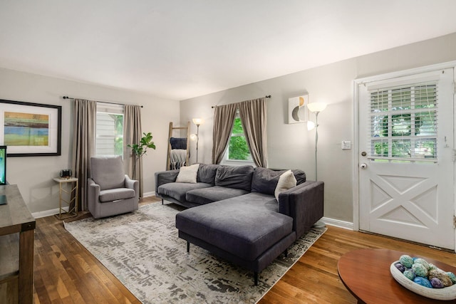 3064 Melva Ave, Columbus, OH 43224 - living area with wood finished floors and baseboards