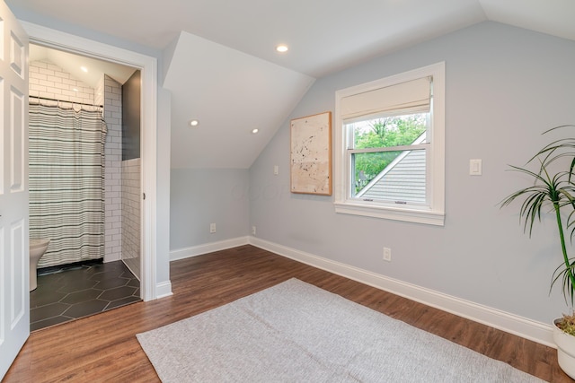 98 N Chesterfield Rd, Columbus, OH 43209 - additional living space featuring lofted ceiling, wood finished floors, and recessed lighting