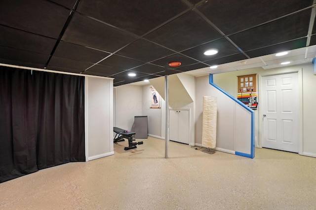 906 Linkfield Dr, Columbus, OH 43085 - finished below grade area featuring baseboards and recessed lighting