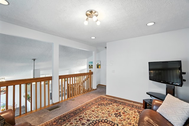 906 Linkfield Dr, Columbus, OH 43085 - corridor with recessed lighting, carpet, and a textured ceiling