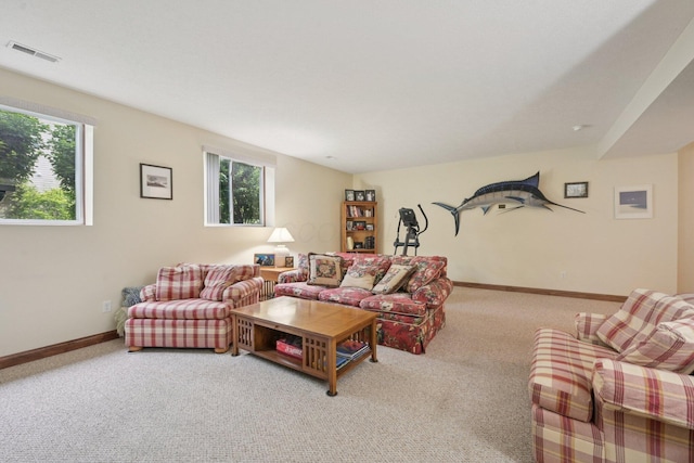 13946 Bainwick Dr NW, Pickerington, OH 43147 - carpeted living area featuring baseboards