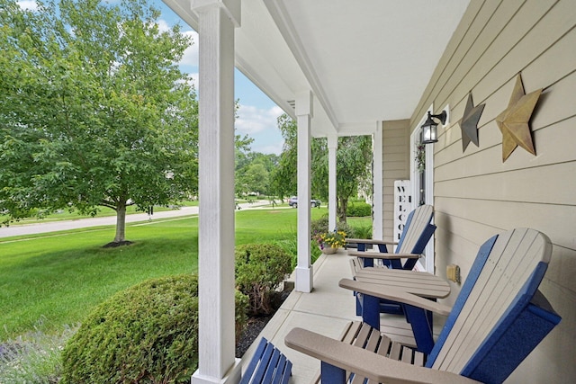 13946 Bainwick Dr NW, Pickerington, OH 43147 - porch featuring a lawn