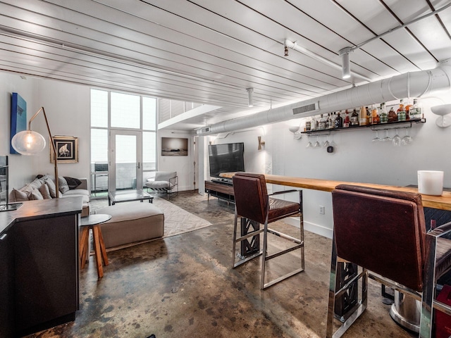 60 E Spring St Unit 214, Columbus, OH 43215 - bar with concrete flooring