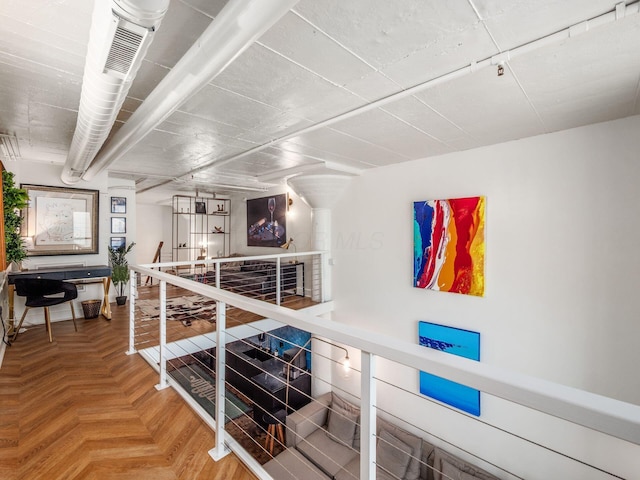 60 E Spring St Unit 214, Columbus, OH 43215 - hall featuring ornate columns