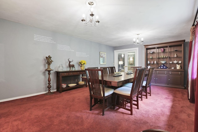 285 E Broad St, Pataskala, OH 43062 - dining area featuring a chandelier and carpet