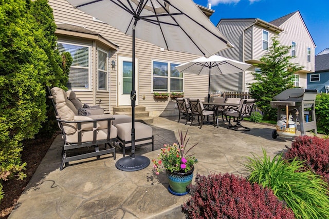 9188 Colonial Commons Dr, Columbus, OH 43240 - view of patio with an outdoor living space and outdoor dining area