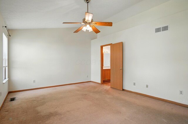 8578 Bivouac Pl, Galloway, OH 43119 - spare room featuring light colored carpet and ceiling fan