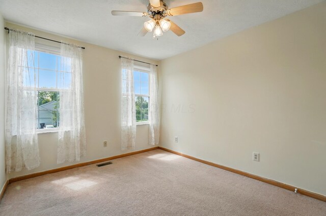 8578 Bivouac Pl, Galloway, OH 43119 - spare room with carpet floors and a ceiling fan
