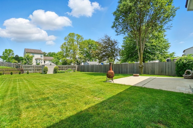 8578 Bivouac Pl, Galloway, OH 43119 - fenced backyard with a patio and a shed