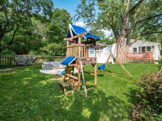 4005 Curtis Ave, Grove City, OH 43123 - view of playground with a deck