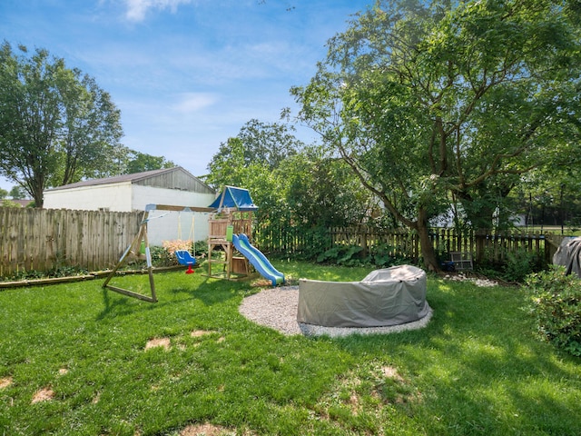 4005 Curtis Ave, Grove City, OH 43123 - fenced backyard with a playground