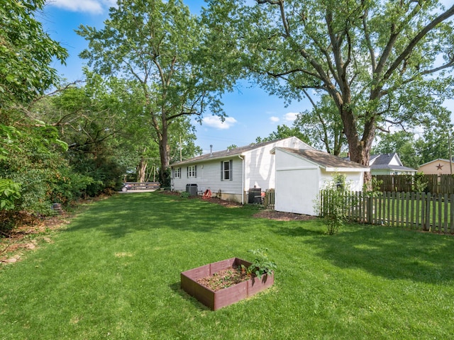 4005 Curtis Ave, Grove City, OH 43123 - view of yard with a storage shed and a garden