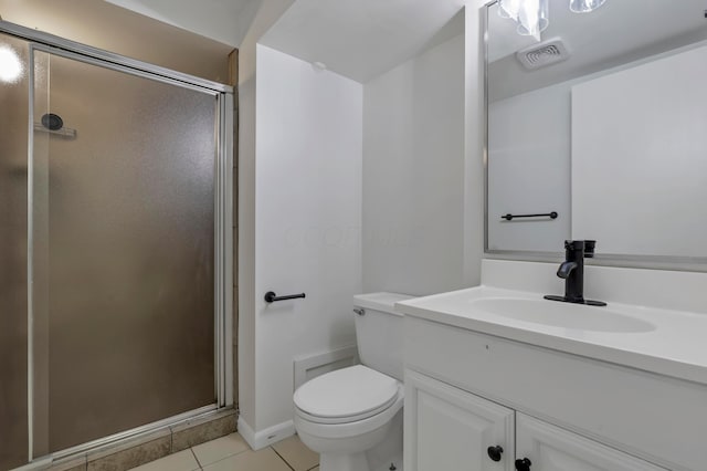 2870 Hamilton Ave, Columbus, OH 43224 - bathroom featuring vanity, tile patterned flooring, and a stall shower