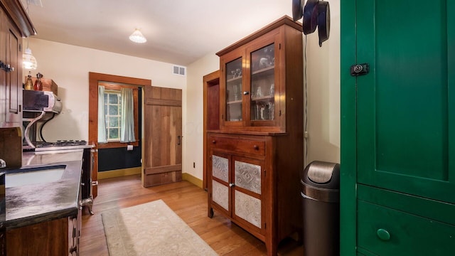 24000 State Route 180, Rockbridge, OH 43149 - interior space featuring light wood-style floors and a sink